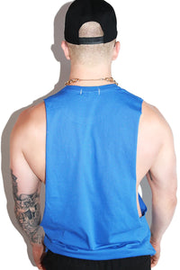 Eat Porn Repeat Low Arm Shedder Tank- Royal