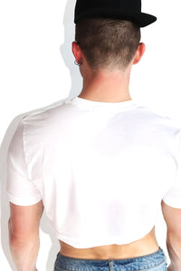 Make It Fashion Extreme Crop Tee-White