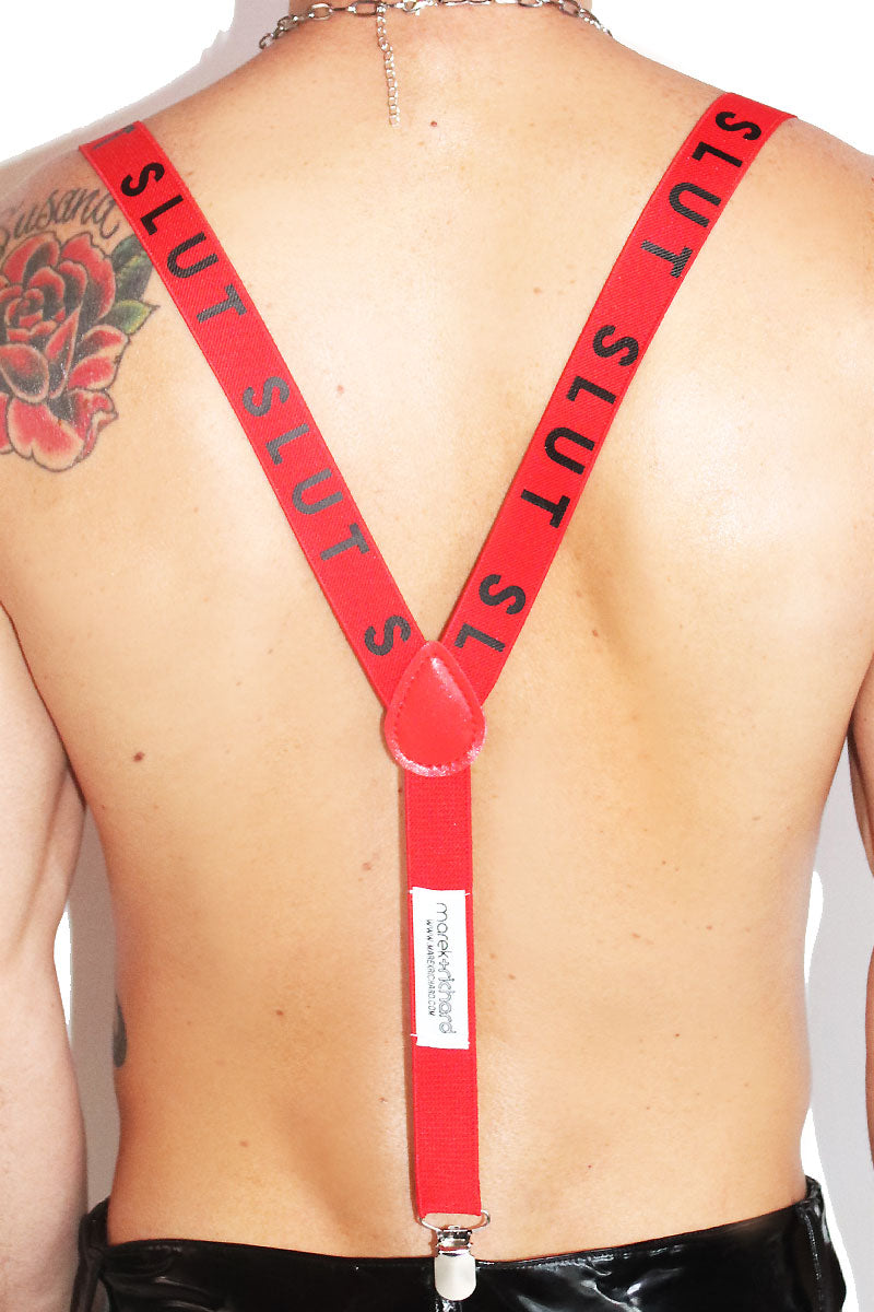 Slut Suspenders-Red