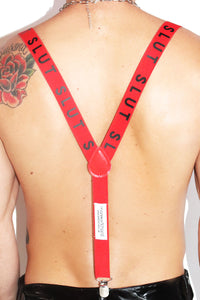 Slut Suspenders-Red