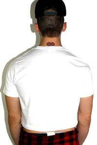 Smoking Hot Crop Tee-White