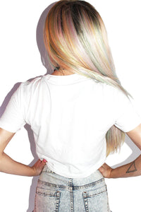 Snatched Crop Tee- White