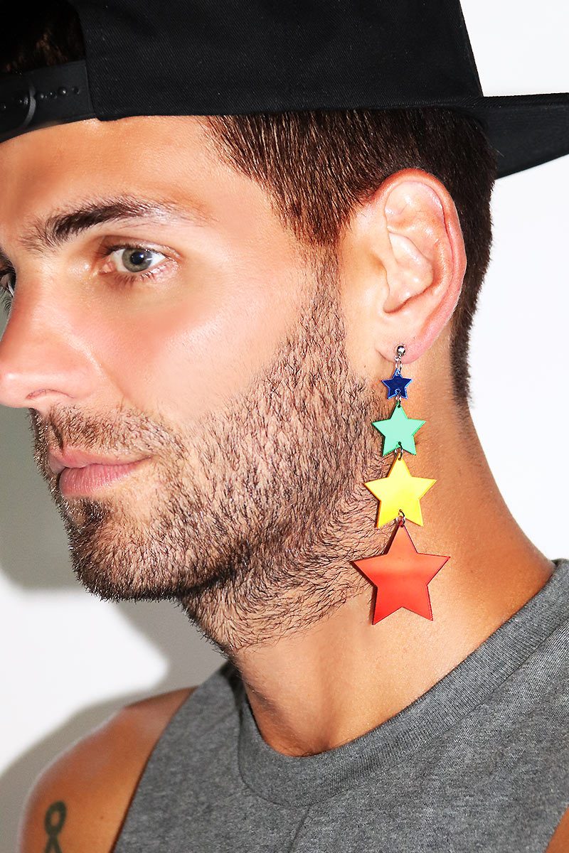 Spectrum Constellation Single Earring-Multi