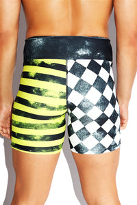 Clown Core Biker Shorts- Neon Yellow