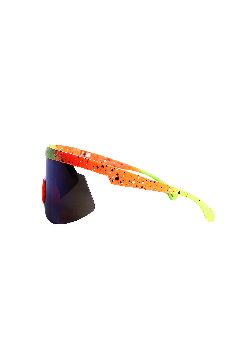 Inner City Shield Sunglasses- Orange