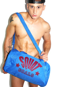 Squat Goals Duffel Bag- Blue
