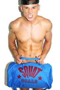Squat Goals Duffel Bag- Blue