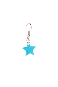 Galactic Star Acrylic Earring- Blue