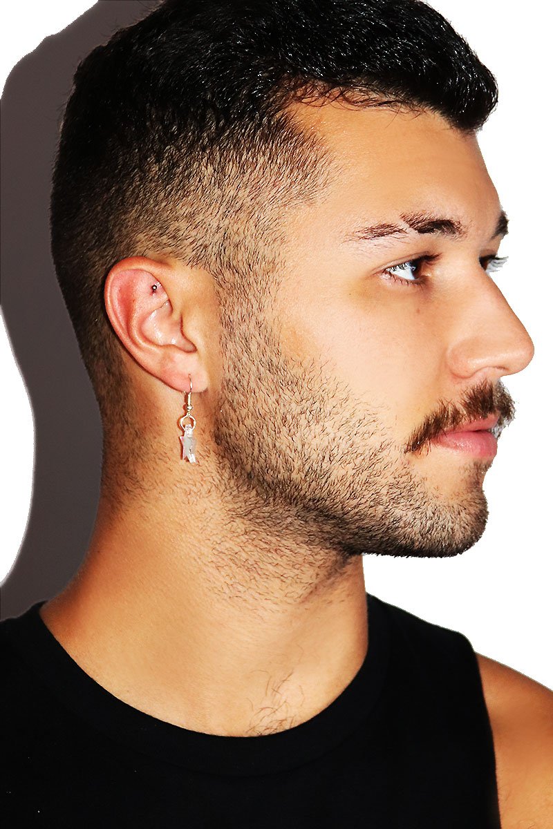 Galactic Star Acrylic Earring- Blue