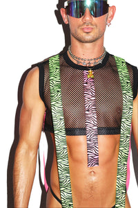 Free Flow Ribbons Extreme Crop Tank- Black