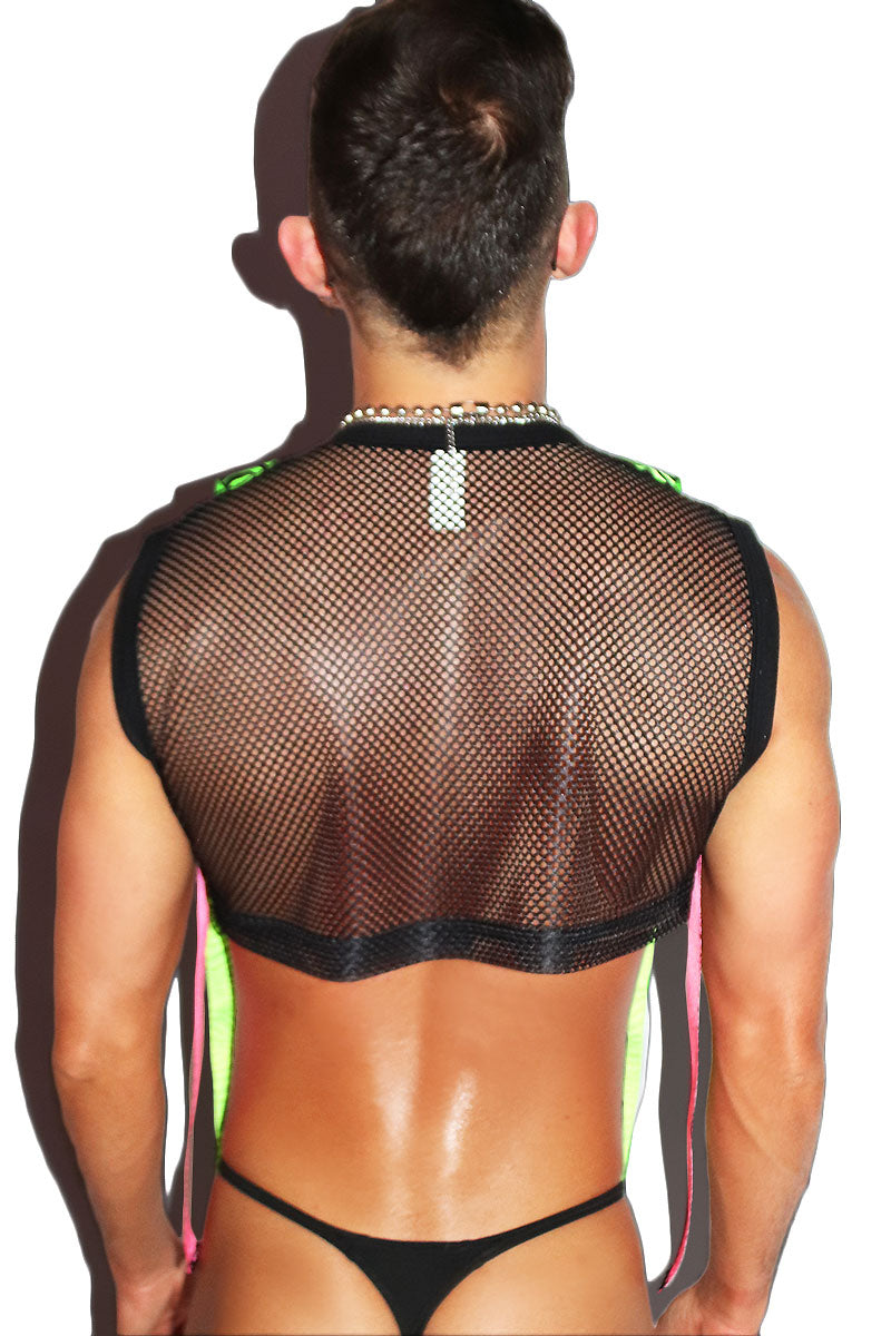 Free Flow Ribbons Extreme Crop Tank- Black
