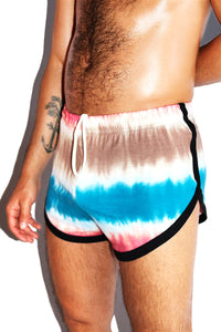 Road Tripping Running Shorts- Blue