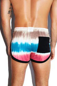 Road Tripping Running Shorts- Blue