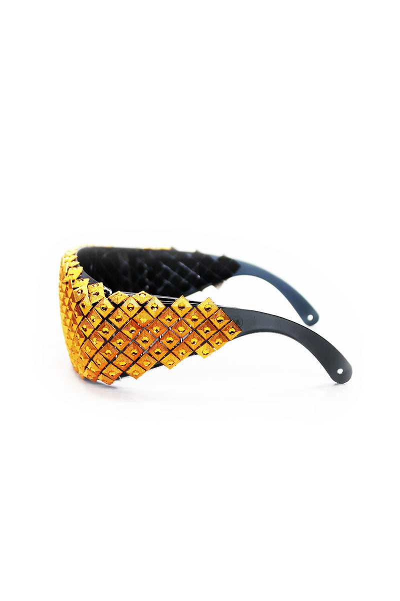 Guilded Scales Sunglasses- Gold