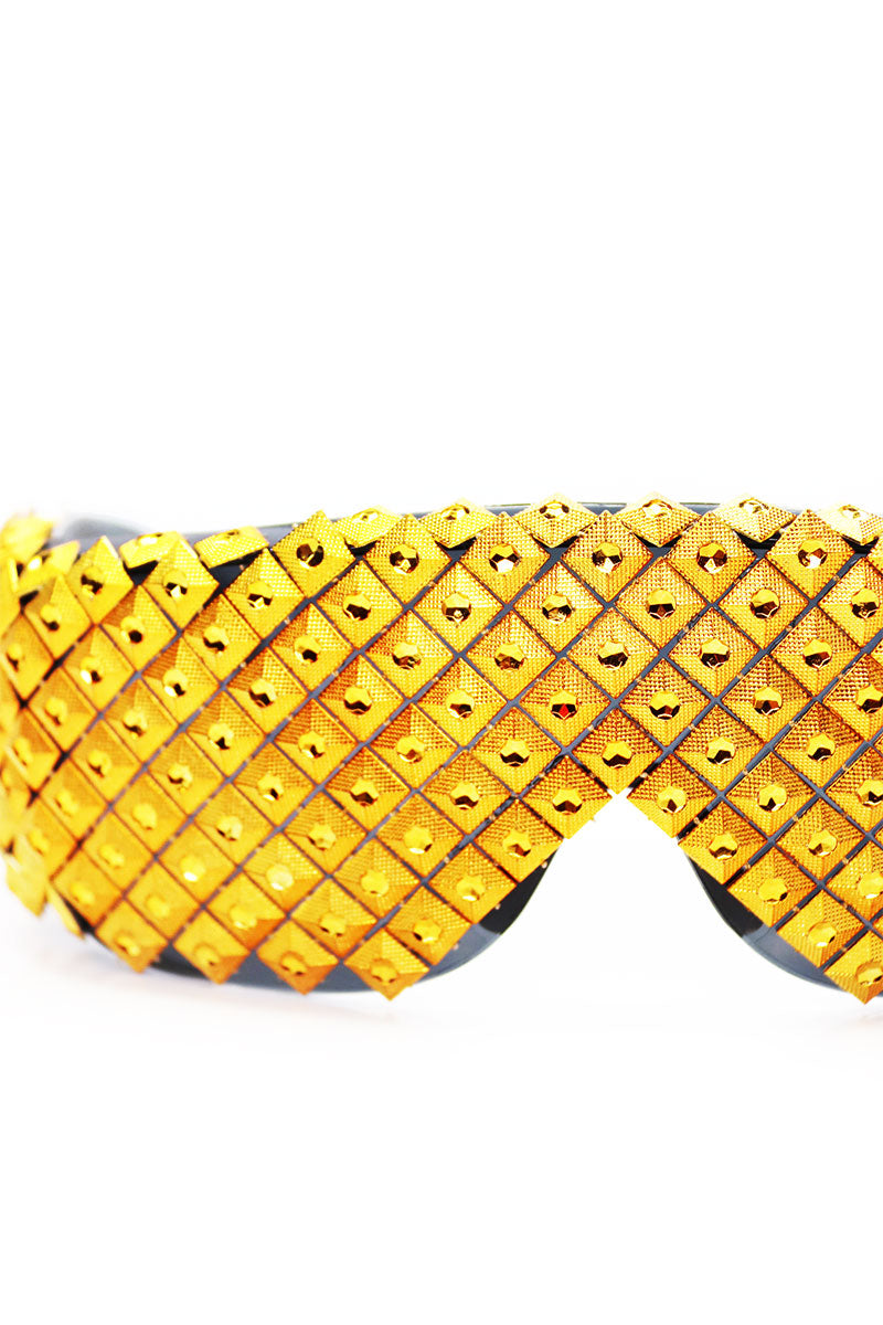 Guilded Scales Sunglasses- Gold