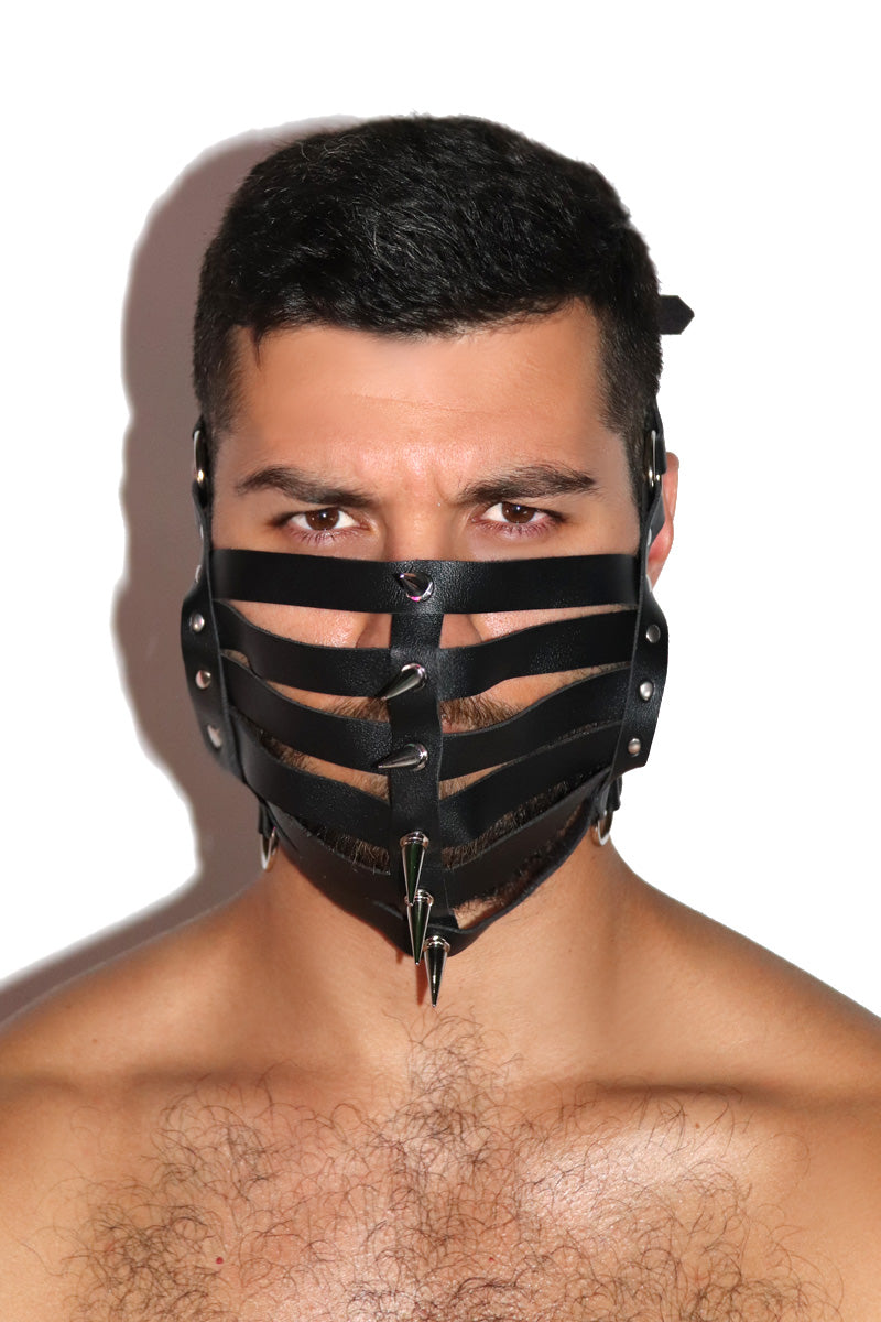 Studs Muzzle Mask- Black