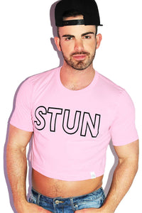 Stun Crop Tee- Pink