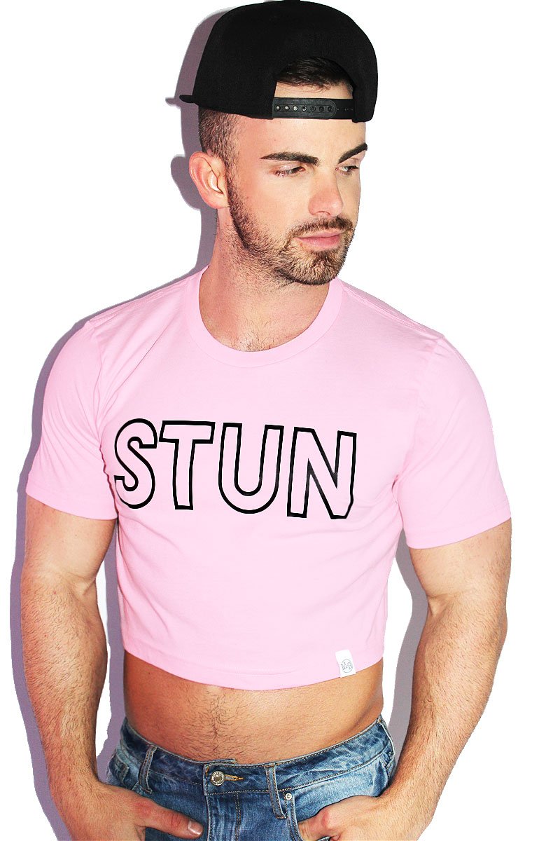 Stun Crop Tee- Pink
