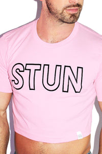 Stun Crop Tee- Pink