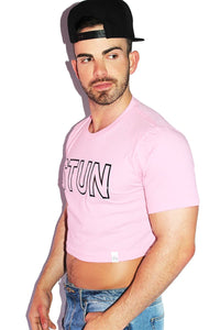 Stun Crop Tee- Pink