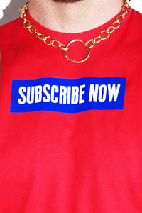 Subscribe Now Low Arm Shredder Tank- Red