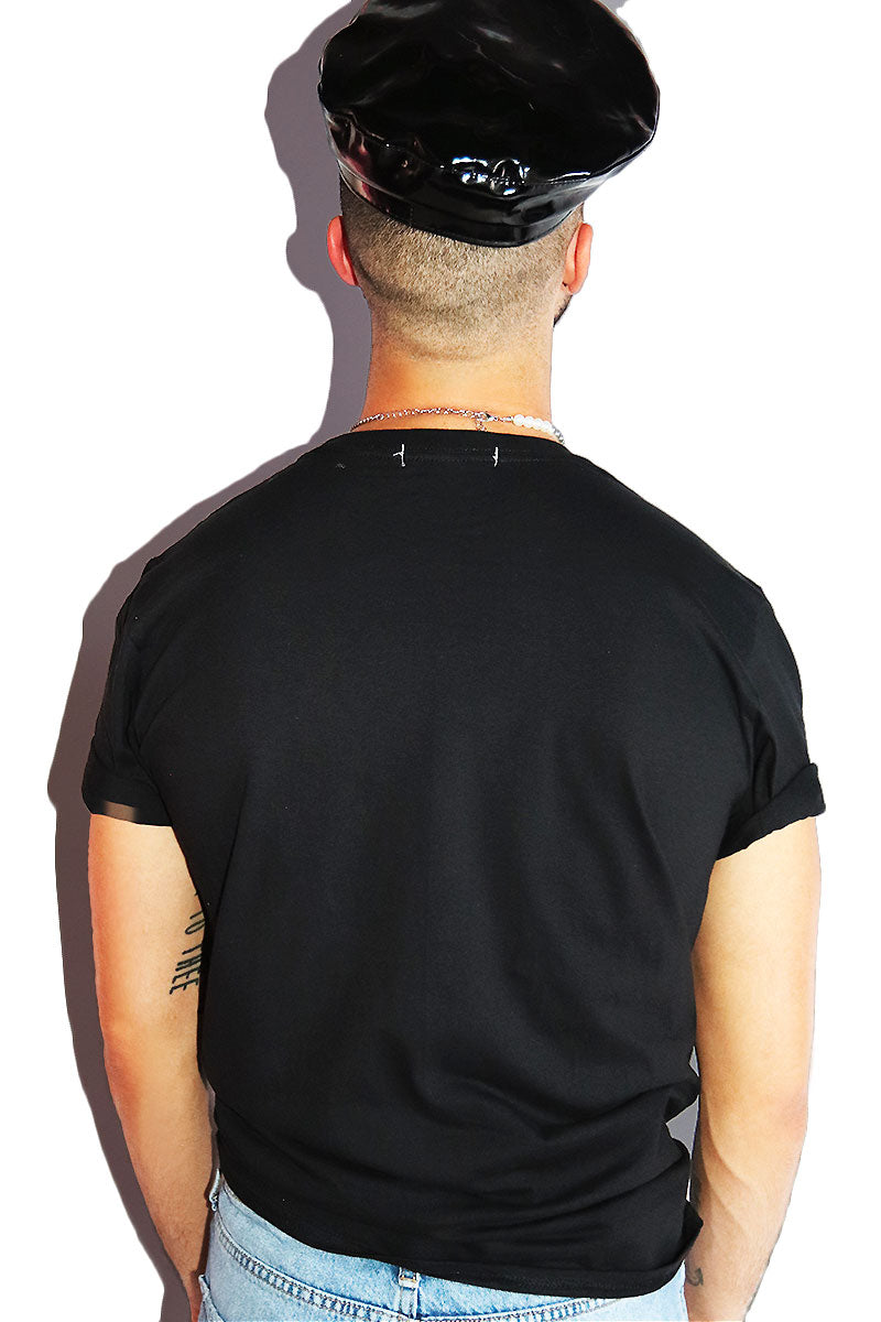 Emotional Support Bottom Tee-Black