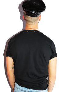 Emotional Support Bottom Tee-Black