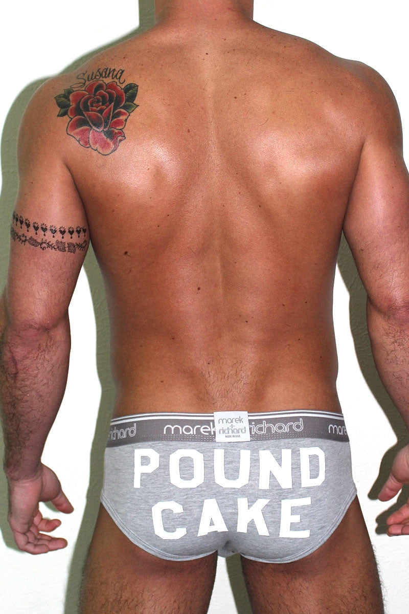 Pound Cake Brief- Grey