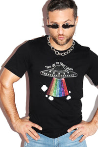 Take Me To Your Daddy Tee-Black