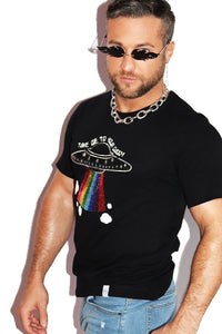 Take Me To Your Daddy Tee-Black