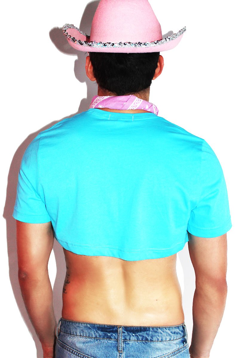 Blast Off Extreme Crop Tee- Blue