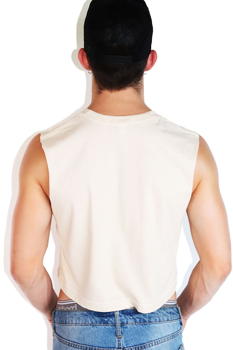 Core Crop Tank-Tan