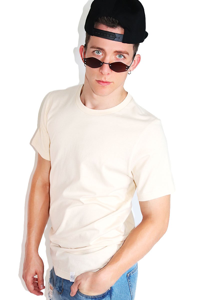 Core Crewneck Tee-Tan