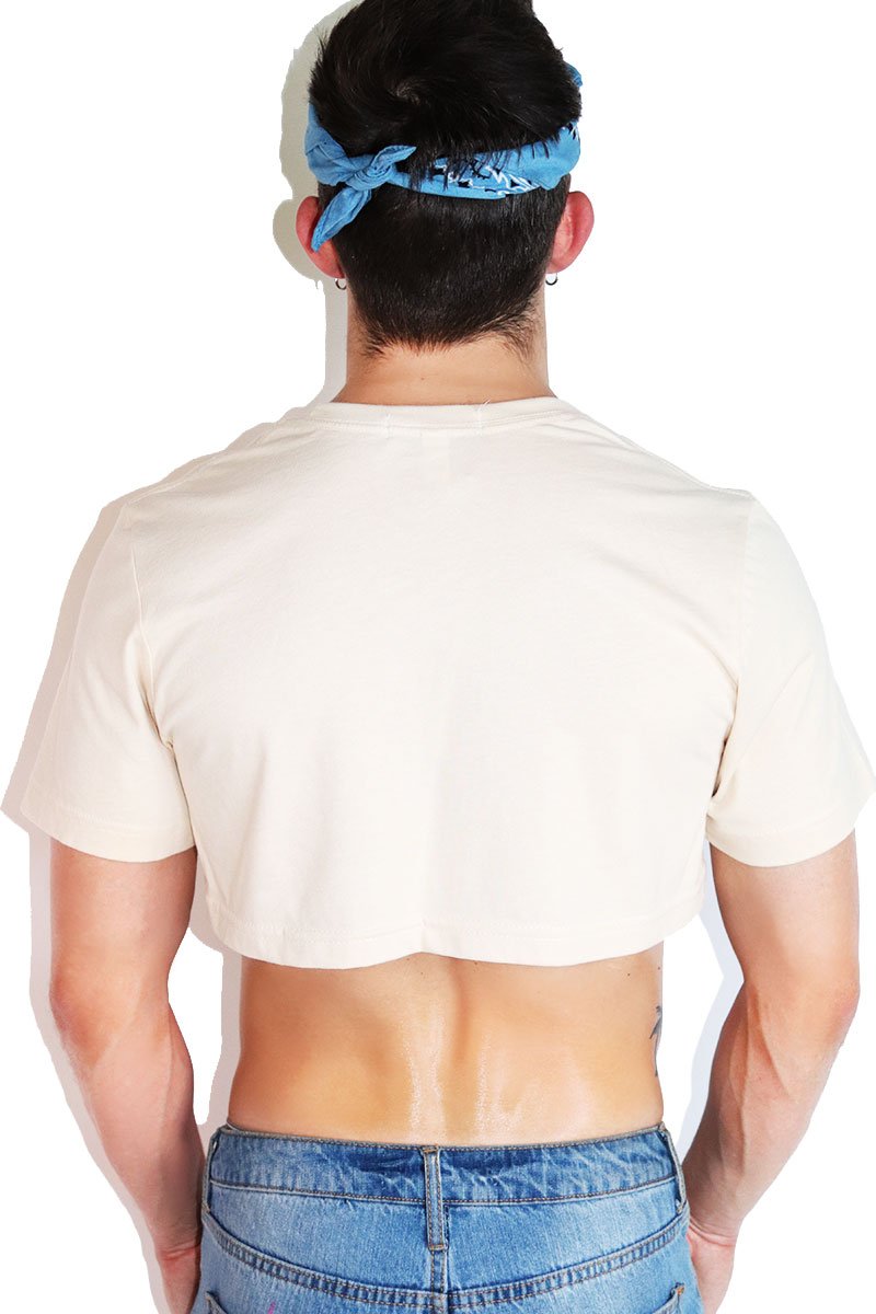 Core Extreme Crop Tee-Tan