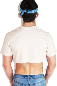 Core Extreme Crop Tee-Tan