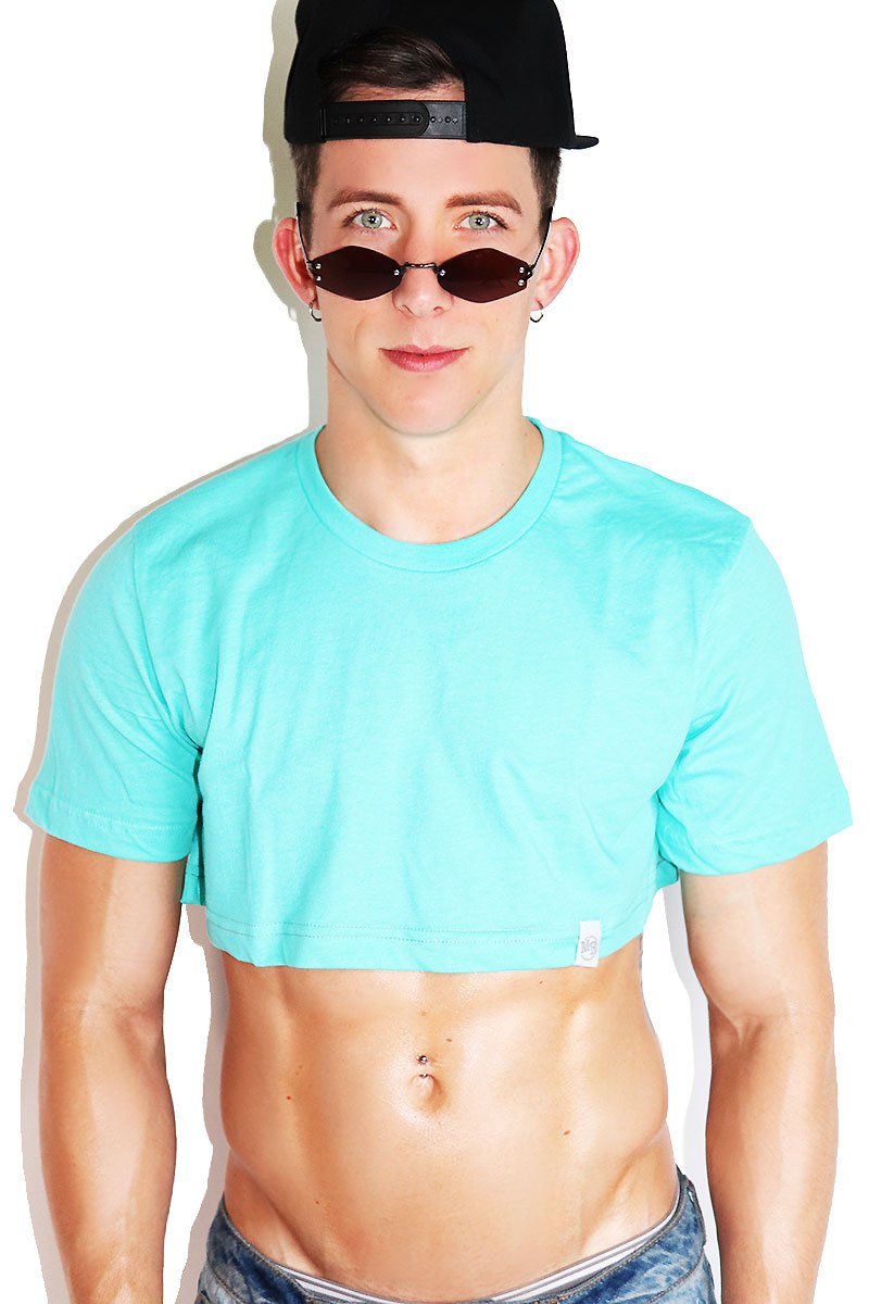 Core Extreme Crop Tee-Teal