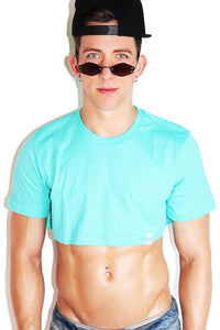 Core Extreme Crop Tee-Teal
