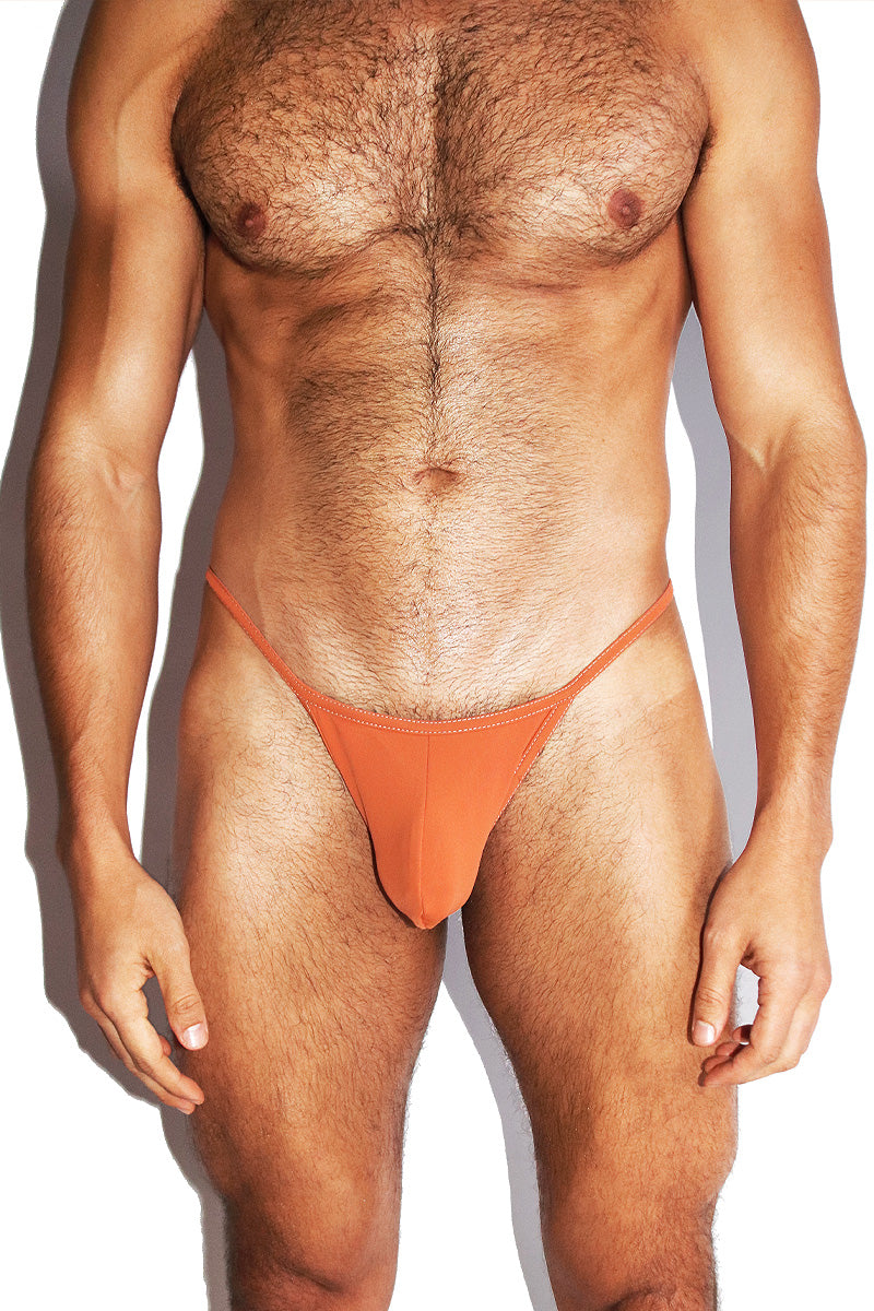 Terracotta Swim G-String- Orange