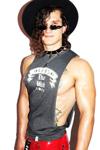 That Witch Low Arm Shedder Tank- Dark Charcoal