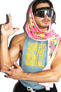 These Gays Low Arm Tank-Heather Slate