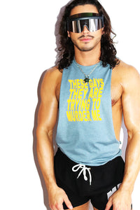 These Gays Low Arm Tank-Heather Slate