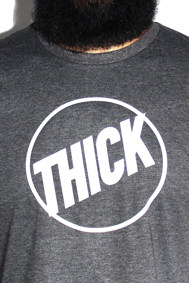 PLUS: Thick Crop Tee-Dark Charcoal