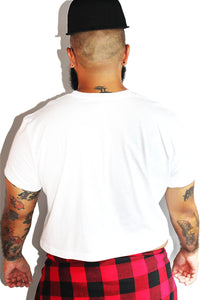 PLUS: THOT Crop Tee-White