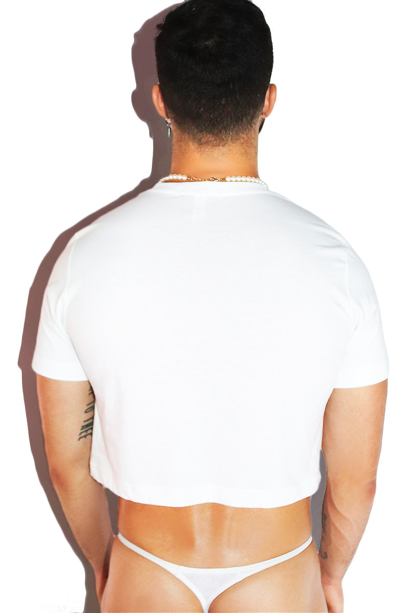 THOT Crop Tee-White