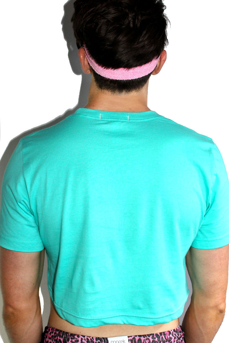 Tight AF Crop Tee-Teal