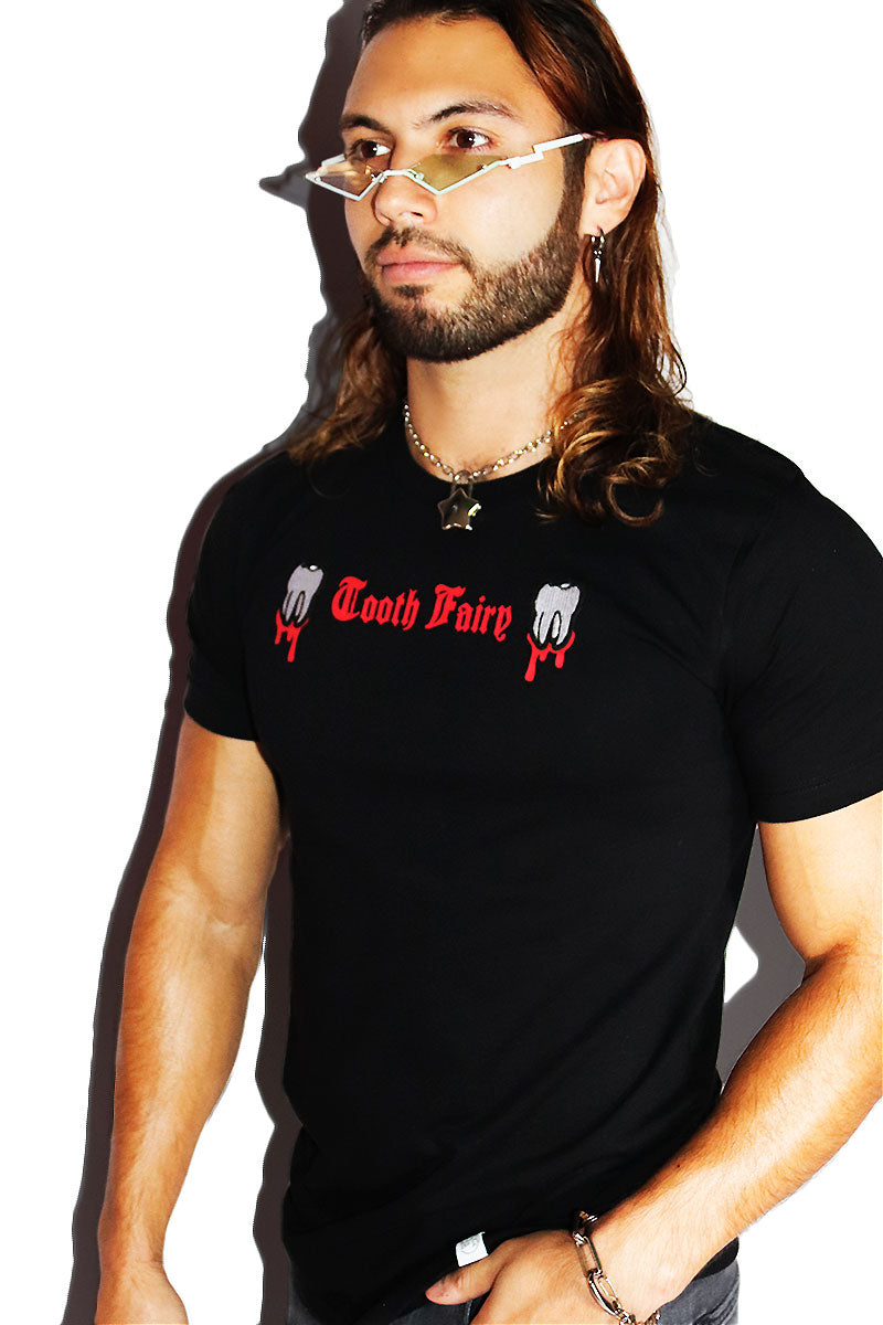 Tooth Fairy Tee-Black