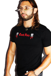 Tooth Fairy Tee-Black
