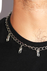 Dental Work Necklace - Silver