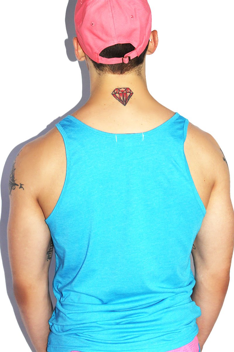 Top Me Racerback Tank- Neon Blue