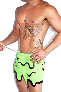 Toxic Goo Athletic Shorts- Green